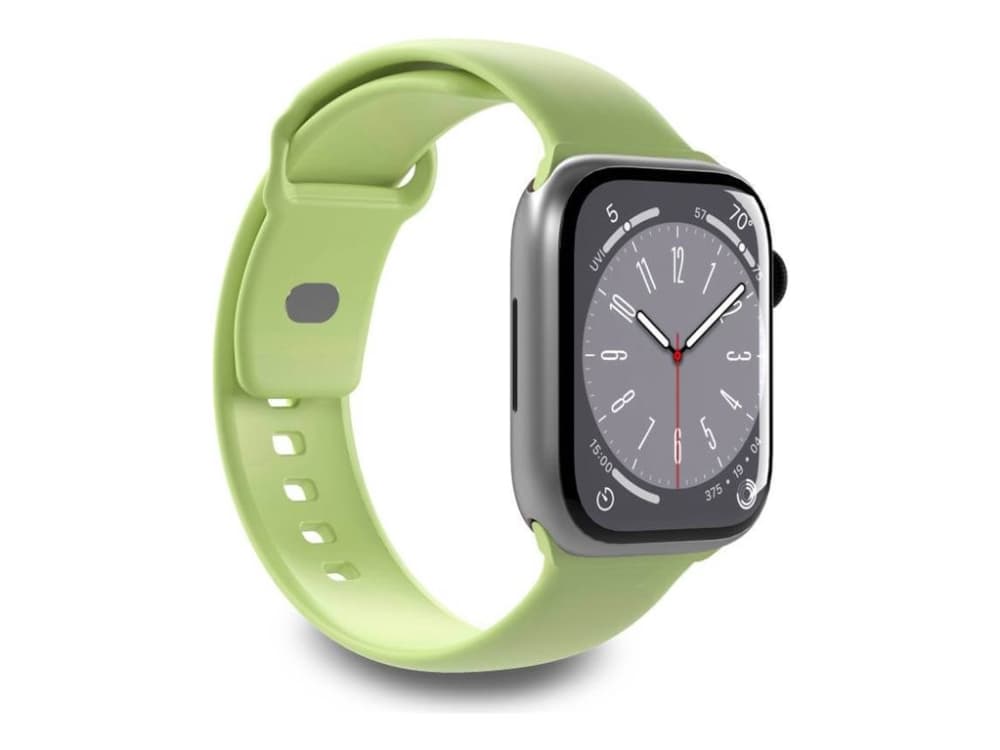 PURO ICON - Elastinen hihna Apple Watchille 38/40/41 mm (S/M & M/L) (Matcha Green)