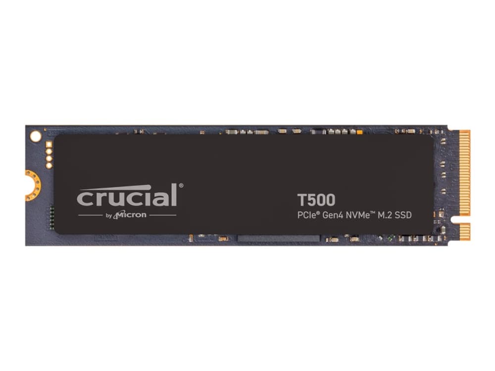 Crucial T500 - SSD - 1 TB - sisäinen - PCIe 4.0 (NVMe) - integroitu jäähdytyselementti