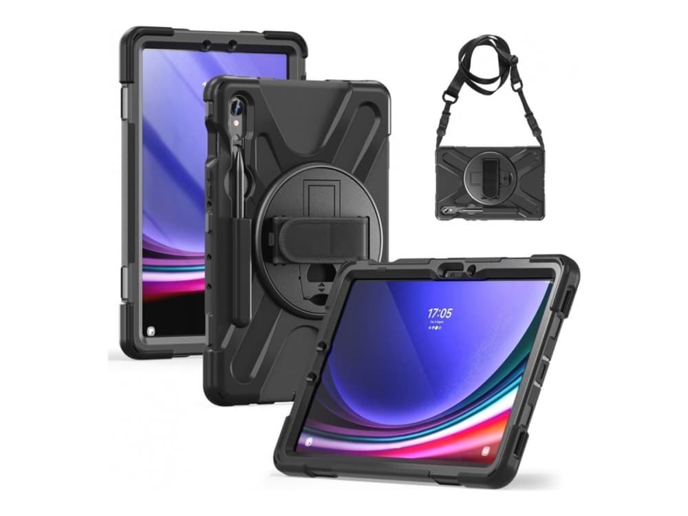 Insmat Ruggered Armor - Laukunsuojus tabletille - grov - polykarbonaatti, gummi - Samsung Galaxy Tab S9 FE:lle