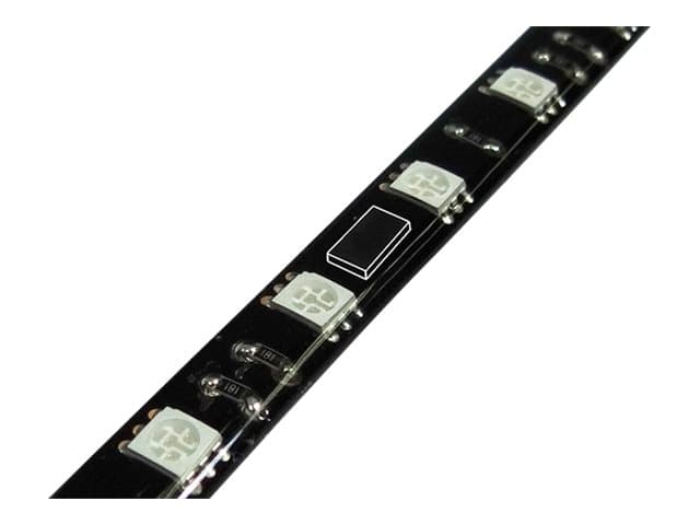 BitFenix Alchemy 2.0, Sisätila, Polyuretaani, Polyvinyylikloridi (PVC), Kupari, Punainen, 30 lamppu(a), LED, 1,44 W
