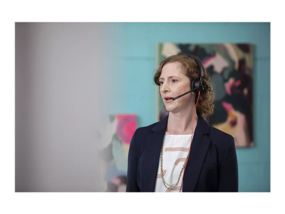 Poly Blackwire 3320 - Blackwire 3300 series - kuulokkeet - on-ear - langalliset - aktiivinen melunvaimennus - USB-C - musta - sertifioitu Microsoft Teamsille, UC-sertifioitu