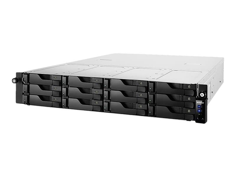 ASUSTOR Lockerstor 12RD AS6512RD - NAS-palvelin - 12 lokeroa - rackversio - SATA 6Gb/s - RAID RAID 0, 1, 5, 6, 10, JBOD - RAM 8 GB - Gigabit Ethernet / 2.5 Gigabit Ethernet - iSCSI-tuki - 2U:n yksikkö