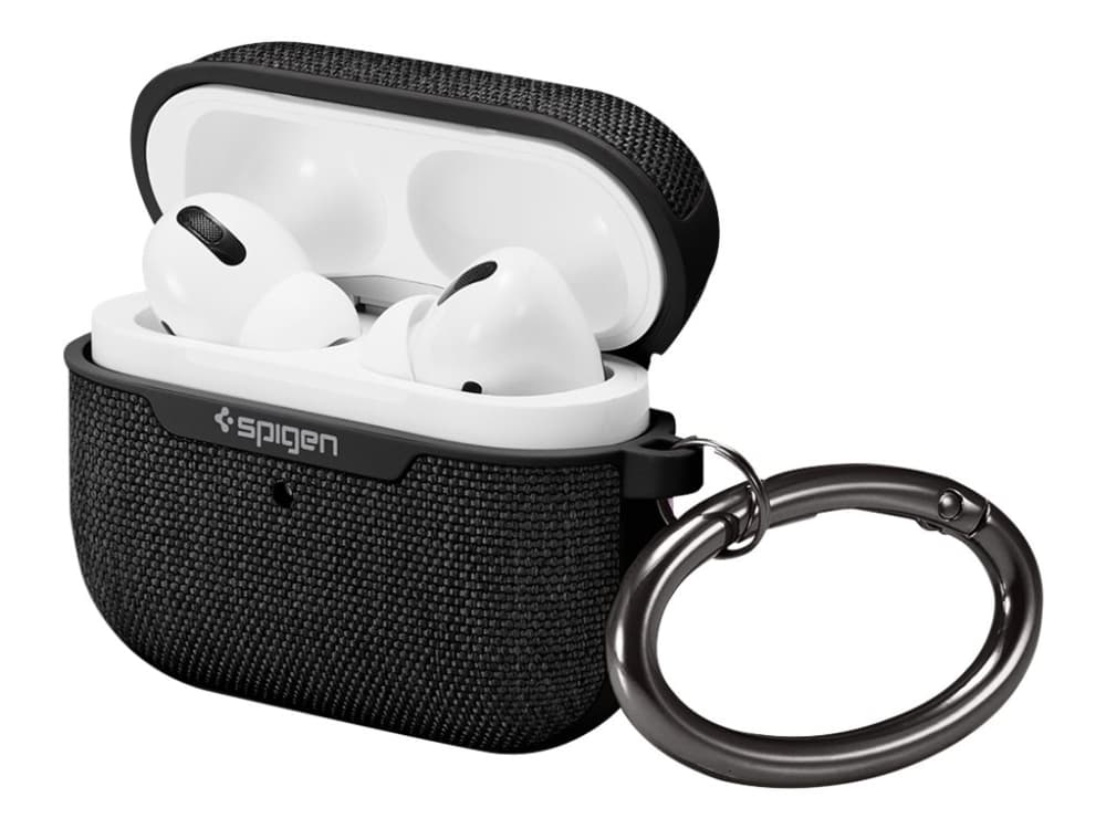 Spigen Urban Fit, Kotelo, Kangas, Polykarbonaatti, Musta
