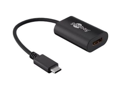 goobay - Ulkoinen videosovitin - USB-C - HDMI - musta