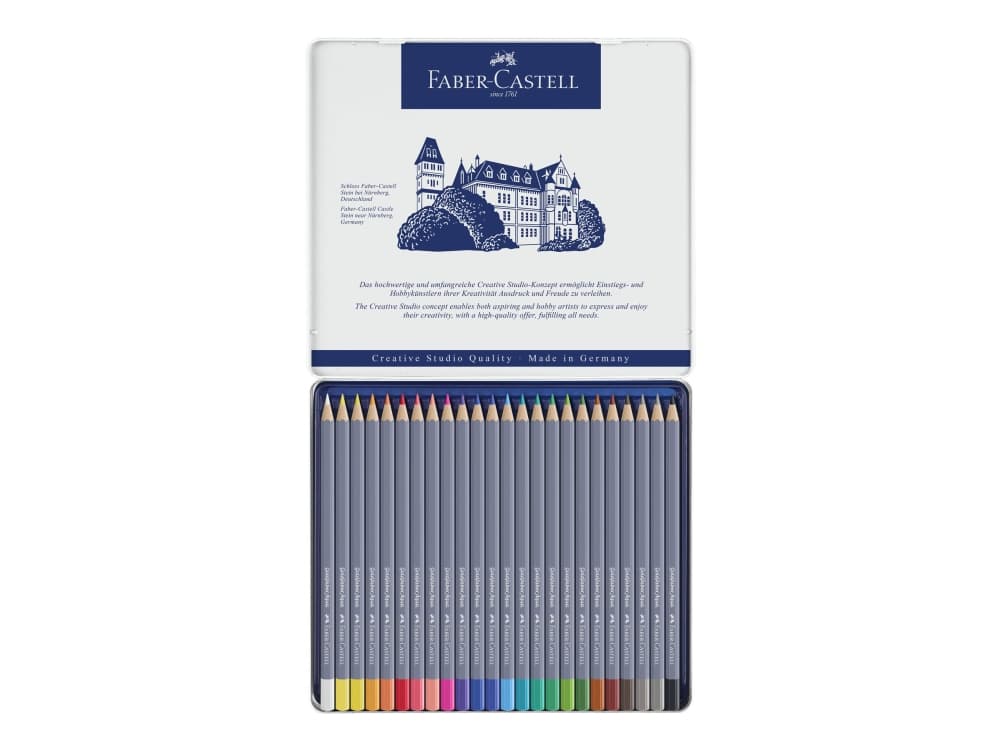Faber-Castell Goldfaber Aqua, Pehmeä, Monivärinen, 24 kpl
