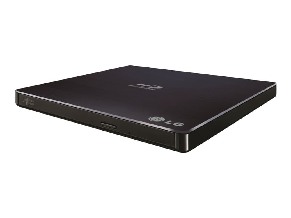 Hitachi-LG Slim Portable Blu-ray Writer, Musta, Kelkka, Tabletti, Blu-Ray RW, USB 2.0, 60000 h