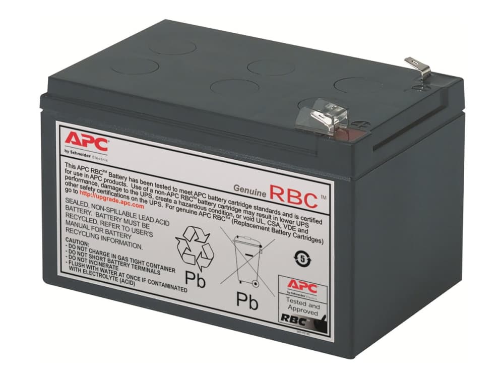 APC RBC4, Sealed Lead Acid (VRLA), 3,68 kg, 99,1 x 94 x 149,9 mm, 0 - 40 °C, 0 - 95%