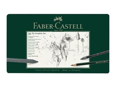 Faber-Castell PITT GRAPHITE - Lyijykynä-, värikynä- ja pensselisetti - lajiteltu