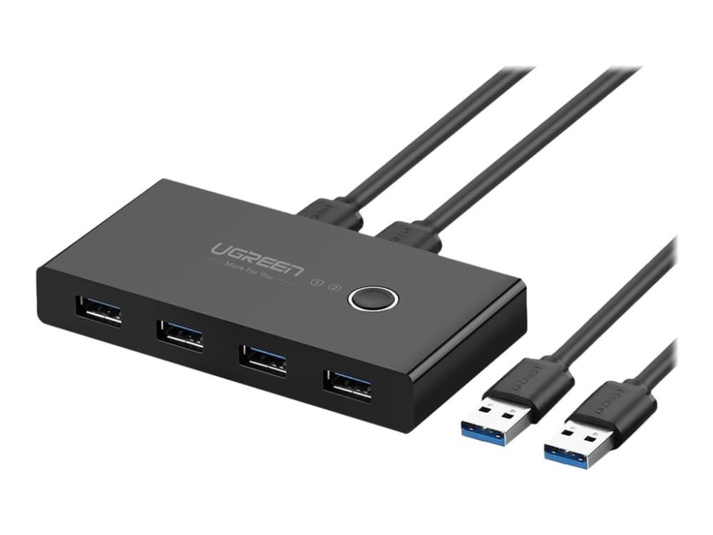 Ugreen - USB sharing switch til periferiudstyr - 4 x SuperSpeed USB 3.0 - pöytätietokoneet