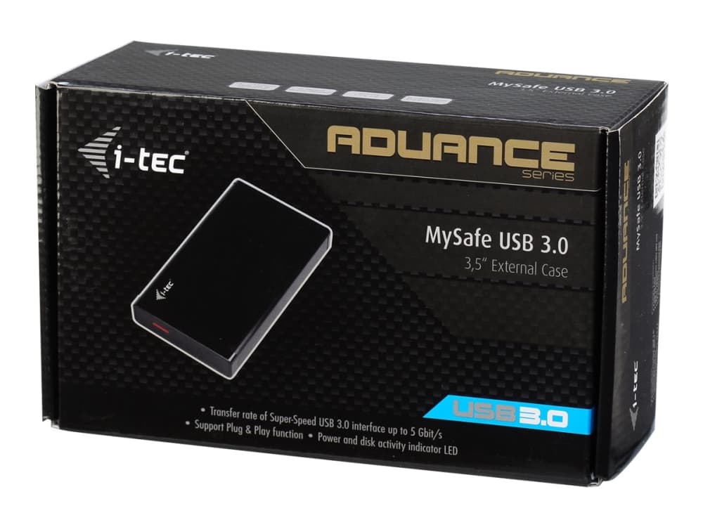 i-Tec MySafe Advance - Lagringspakning - 3.5 - SATA 6Gb/s - USB 3.0 - lajittelu - lajittelu