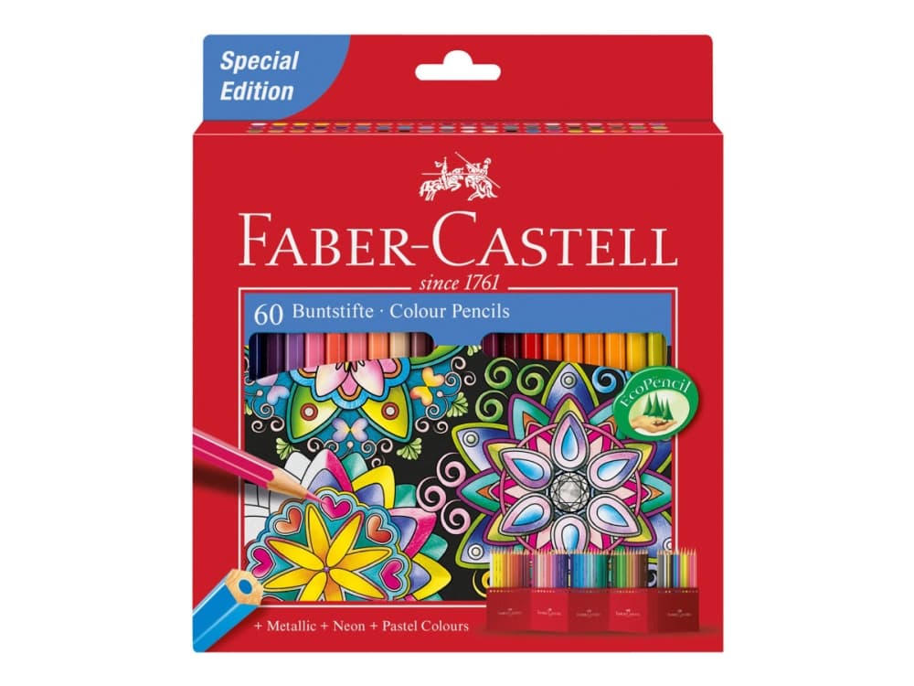 Faber-Castell CASTLE Special Edition - värikynä - valikoituja kirkkaita värejä (60 kappaleen pakkaus)