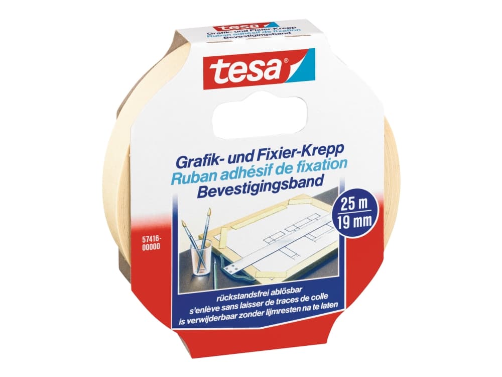TESA 57421-00, 1,9 cm, 33 m, Sininen, Punainen