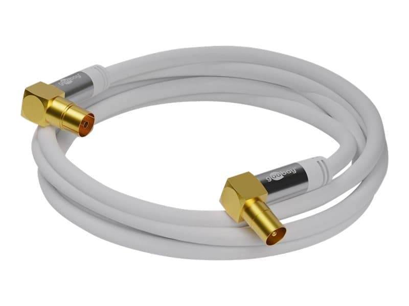 Wentronic 70450, 10 m, Koaksiaalinen, Koaksiaalinen, Valkoinen