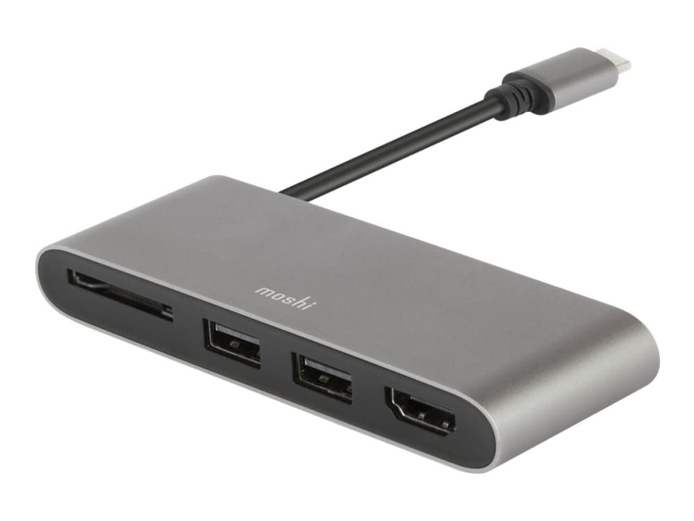 Moshi Multimediasovitin - Telakointiasema - USB-C - HDMI