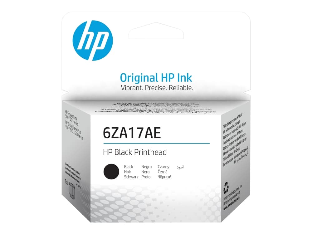 HP 6ZA17AE, HP Tank 5100, 550, 555, 559, 570, 655, HP Smart Tank Plus 650 Wirelses All-in-One, Lämpömustesuihkutulostin, Musta, Malesia, 113 mm, 37 mm