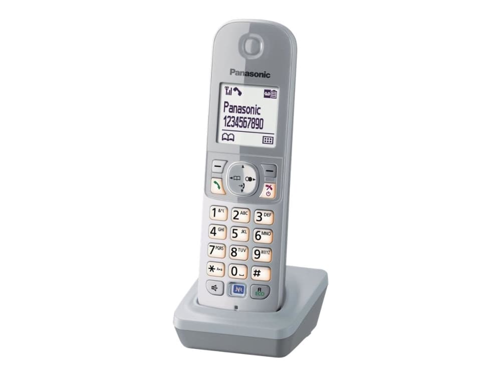 Panasonic KX-TGA681, Hopea, 4,57 cm (1.8), 103 x 65 pikseliä, Yksivärinen, Valkoinen, Nikkelimetallihybridi (NiMH)