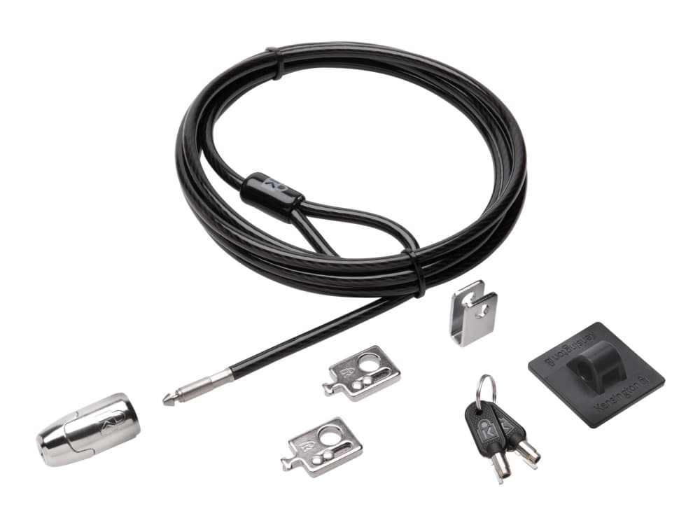 Kensington Desktop and Peripherals Locking Kit 2.0 - Supervisor Keyed - Sikkerhedspakke for system - 2,44 m