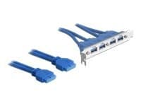 Delock Slot bracket - USB-paneeli - 19-pinninen USB 3.0 samlekasse (hun) til USB Type A (hun) - 40 cm - Delock Converter M.2:lle
