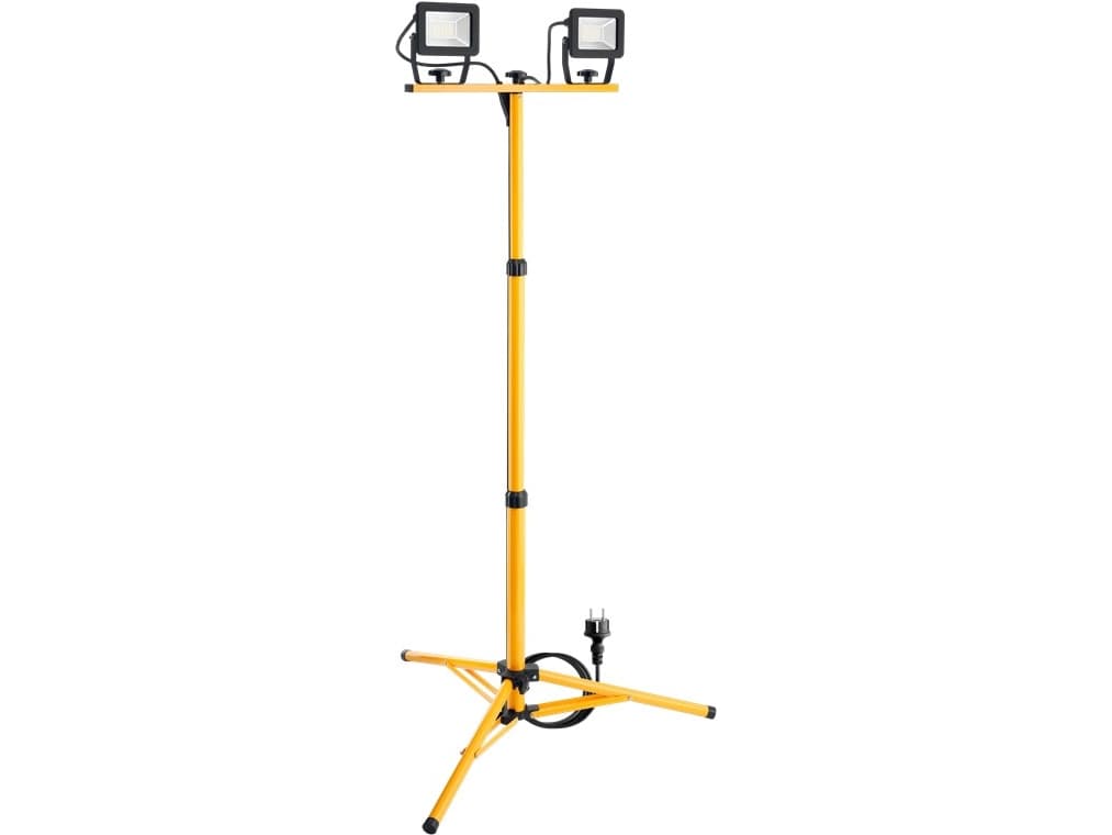 LED-rakennusvalaisin teleskooppijalustalla, 2x 20 W:n teho
