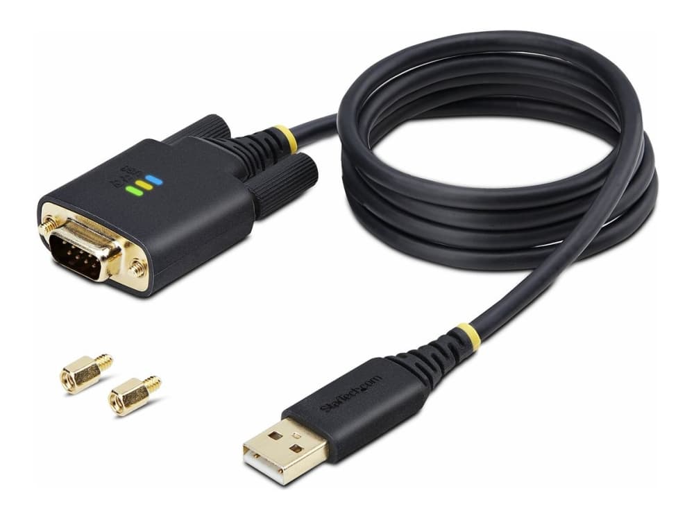 StarTech.com 1P3FFCB-USB-SERIAL, musta, 1 m, USB A-tyyppi, RS-232, Uros, Uros