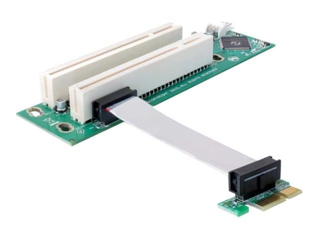 DeLOCK PCI-E/2x PCI, PCIe, PCI, Vihreä, Valkoinen, 0,07 m