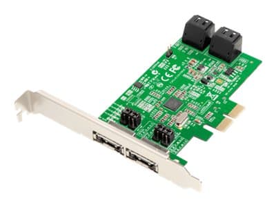 Dawicontrol DC 624e RAID - Tallennusohjain (RAID) - 4-kanavainen - SATA 6Gb/s - matala profiili - RAID RAID 0, 1, 5, 10, JBOD - PCIe 2.0 x2