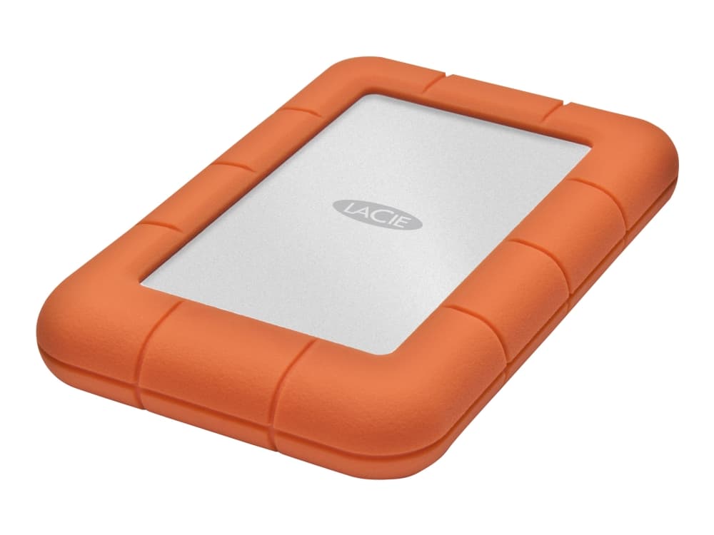 LaCie Rugged Mini, 2 TB, 3.2 Gen 1 (3.1 Gen 1), 5400 RPM, Oranssi, Hopea