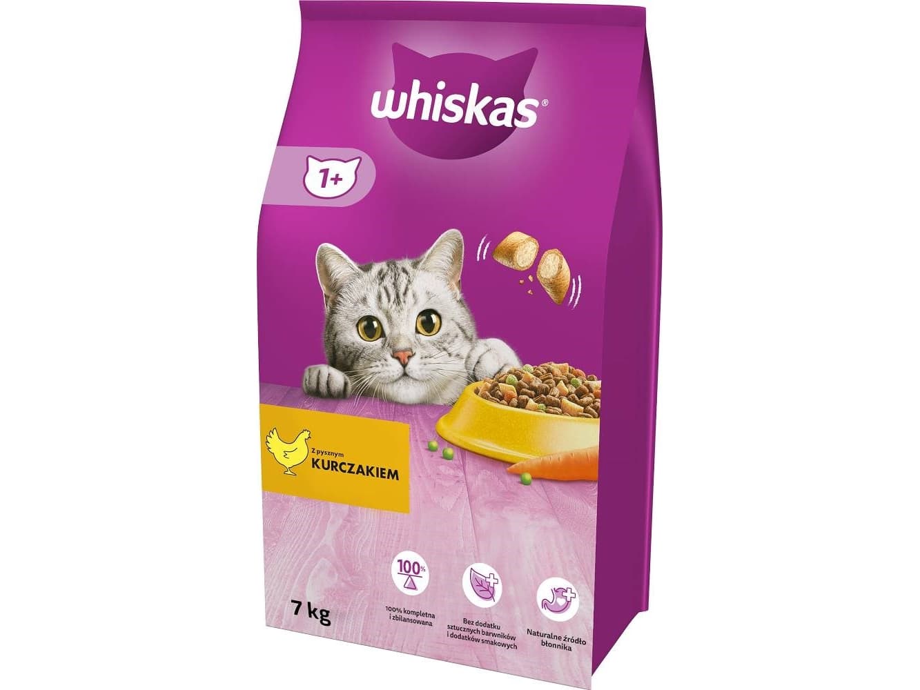 Whiskas-kuivaruoka aikuisille kissoille kanan kanssa - 7 kg