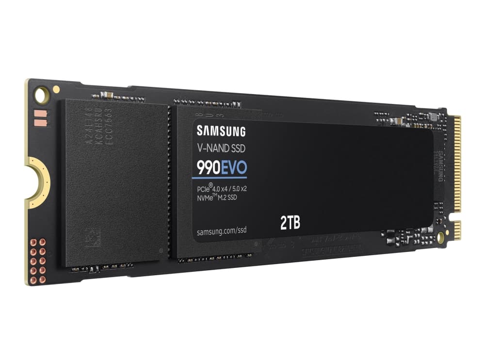 Samsung 990 EVO MZ-V9E2T0BW - SSD - krypteret - 2 TB - sisäinen - M.2 2280 - PCI Express 5.0 x4 (NVMe) - 256-bittinen AES - TCG Opal Encryption 2.0