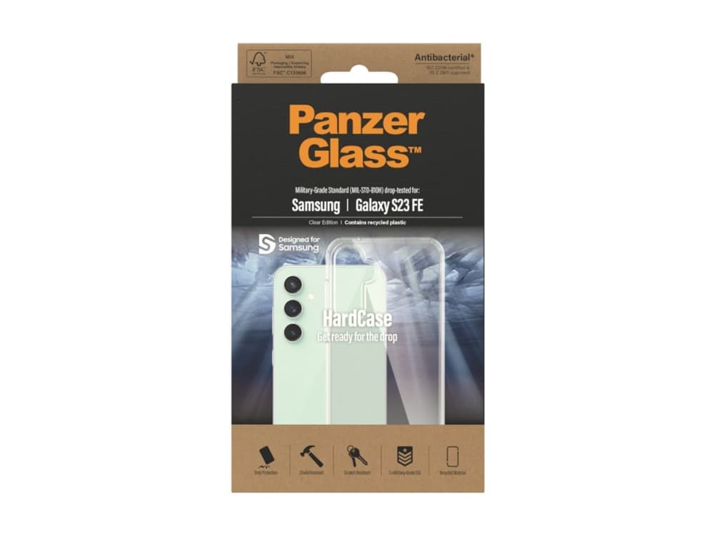 PanzerGlass ® HardCase Transparent for Samsung Galaxy S FE 2023, Suojus, Samsung, Samsung - Galaxy S23 FE, Läpinäkyvä