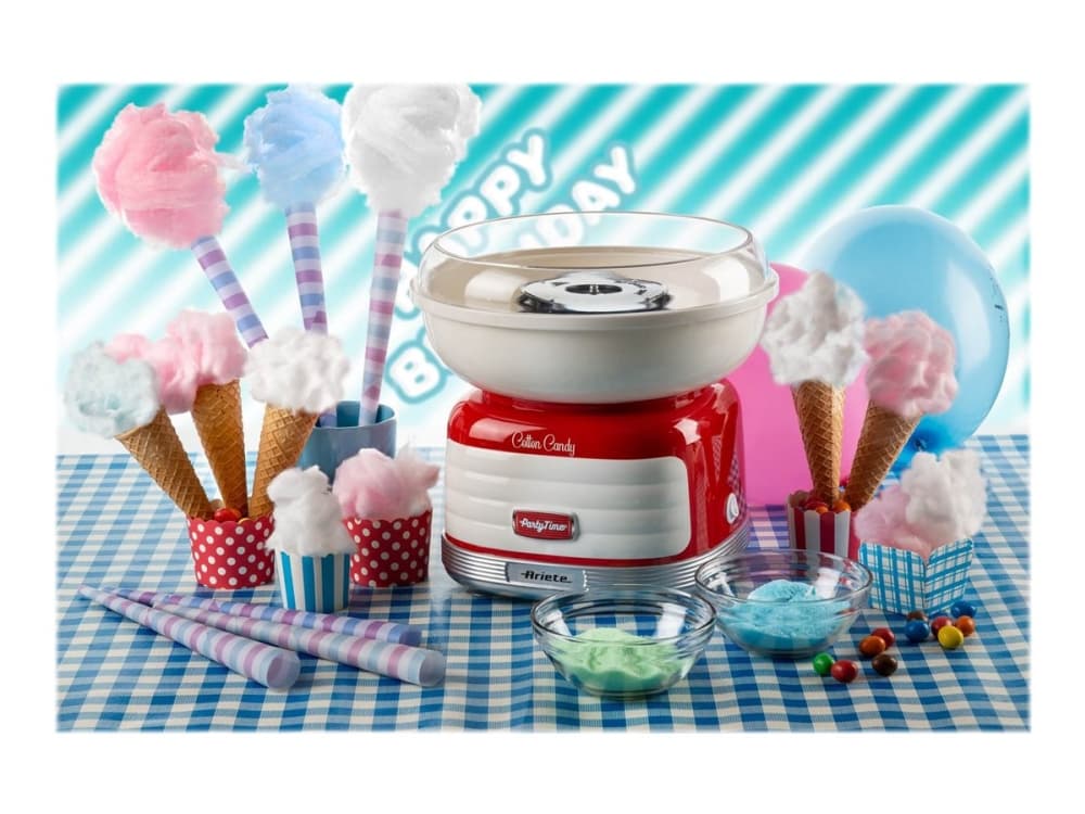 Ariete Party Time 2973 - Candy floss fabrikant - 450 W - rød