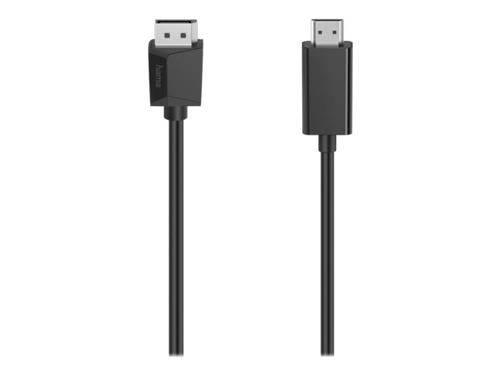 Hama 00200712, 1.5 m, DisplayPort, HDMI, Hanstik, suora, suora