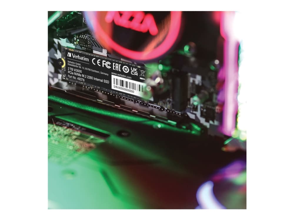 Verbatim Vi3000 - SSD-levy - korkea kestävyys - 2 TB - sisäinen - M.2 2280 - PCIe 3.0 x4 (NVMe)