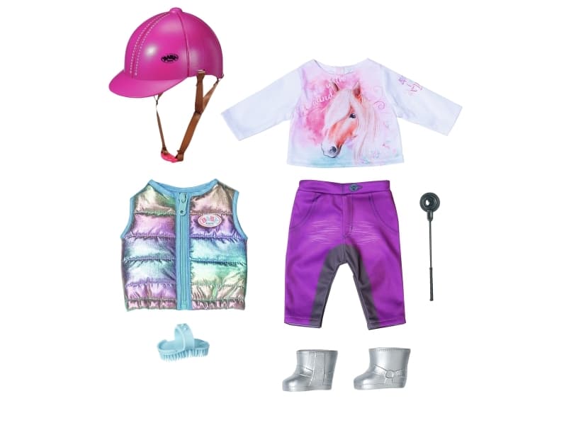 BABY born Horse Riding Outfit 43cm, Nuken vaatesetti, 3 vuosi/vuosia