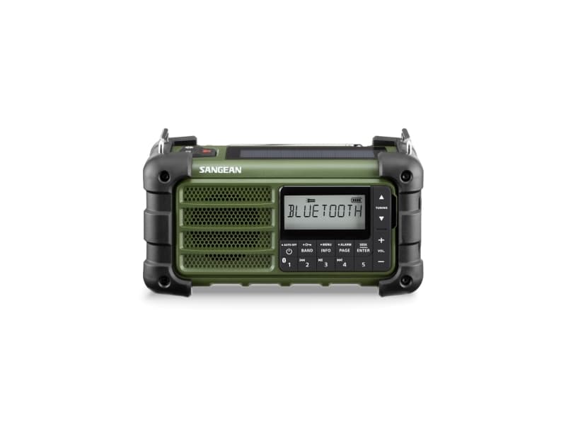 Ulkoradio Sangean MMR-99 FM, AM (1018) Aurinkopaneeli, roiskevedenpitävä, pölytiivis Vihreä
