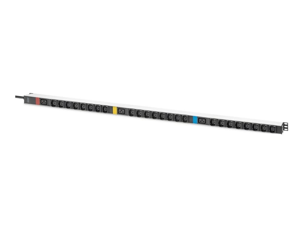Digitus DN-95452, Perus, 0U, Kolmivaiheinen, Pystysuora, Alumiini, Musta