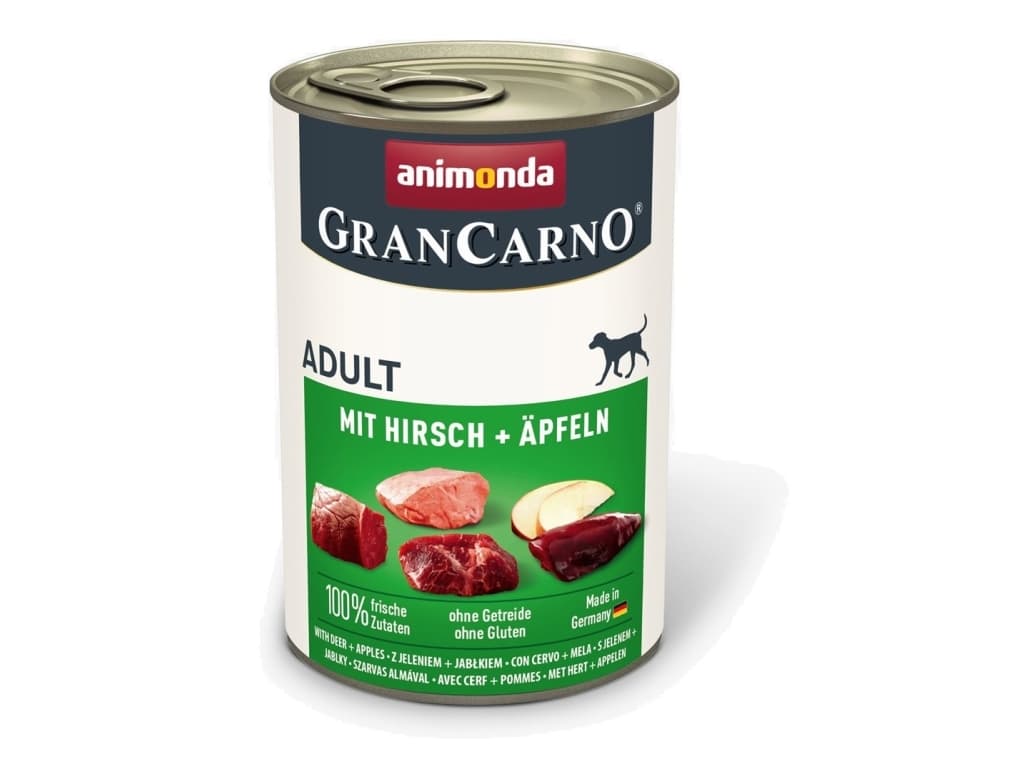 ANIMONDA GranCarno Adult Pork with venison and apple - koiran märkäruoka - 400g