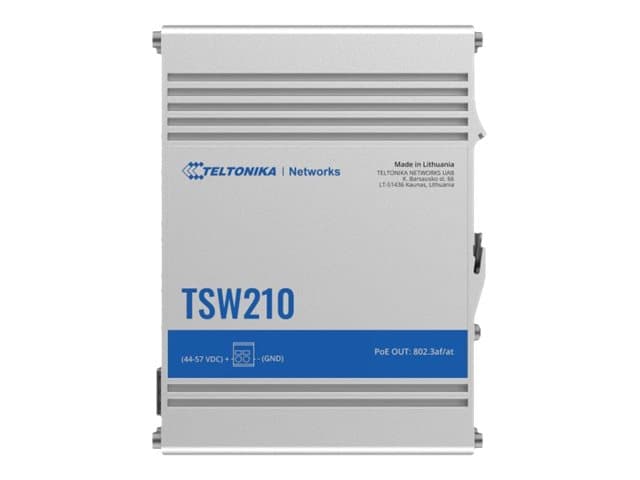 Teltonika TSW210, Hallitsematon, Gigabit Ethernet (10/100/1000), Seinäkiinnitteinen