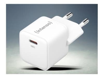 Intenso POWER ADAPTER USB-C GAN/7803022, Sisätila, AC, 20 V, Valkoinen