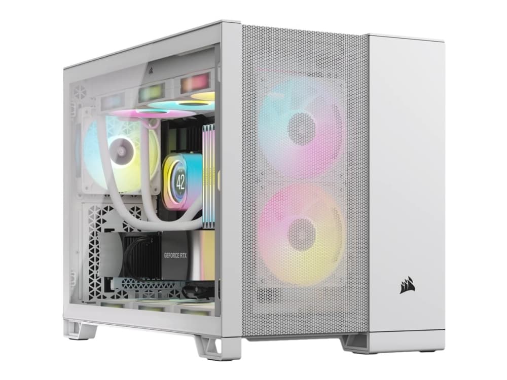Corsair 2500D AIRFLOW, Midi Tower, PC, Valkoinen, ATX, 18 cm, 40 cm