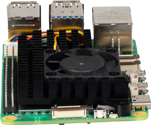 Joy-iT RB-HEATSINK5, Kuumasinkitty, Raspberry Pi 5, Raspberry Pi, musta, Alumiini, 65 mm