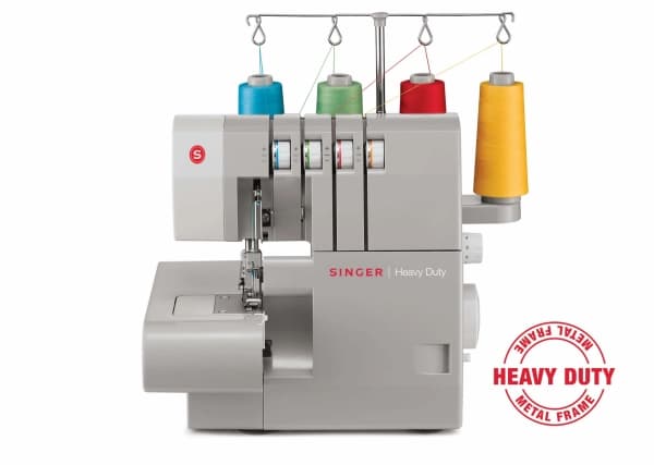 SINGER 14HD854 Heavy Duty, harmaa, Overlock-ompelukone, Overlock, Ompelu, Muuttuva, Pyörivä, 1300 SPM
