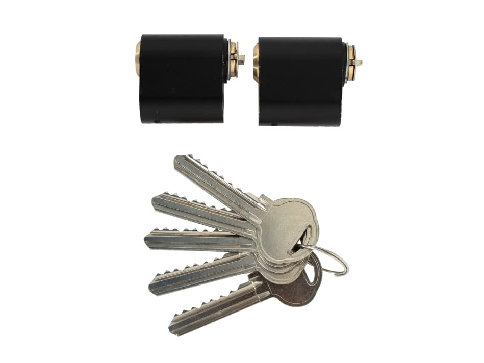 HOME It® soikea sylinteri 7 nastalla, mattamusta, 3 avainta (2 kpl)