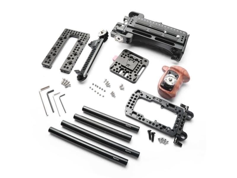 SmallRig 2045C, Asennuslevy, musta, Alumiini, Vaahto, Puu, 2,24 kg, 70 mm, 145 mm
