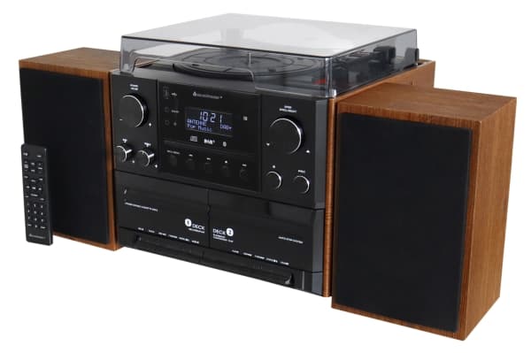 Soundmaster MCD5600BR, musta, Puu, 2 soitin(ta), 10 W, DAB+, FM, PLL, UKW, 3,5 mm, AC