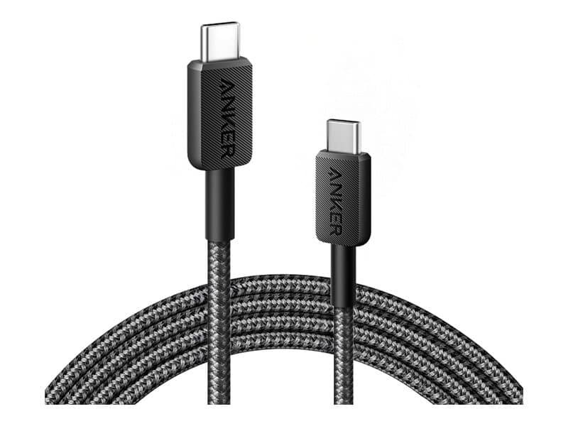 Anker 322, 1,8 m, USB C, USB C, musta