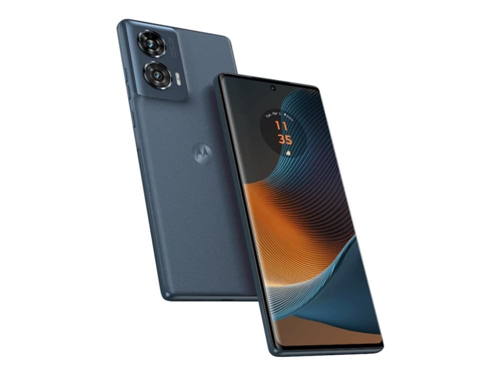 Motorola Edge 50 Fusion - 5G älypuhelin - dual-SIM - RAM 12 GB / Sisäinen muisti 256 GB - pOLED-näyttö - 6,7 - 2400 x 1080 pikseliä (144 Hz) - 2x takakamera 50 MP, 13 MP - etukamera 32 MP - metsänsininen