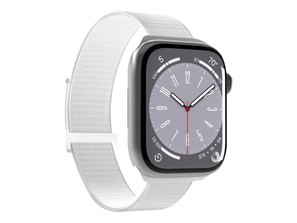 PURO Nylon Sport - hihna Apple Watch 42/44/45/49 mm:lle (valkoinen)