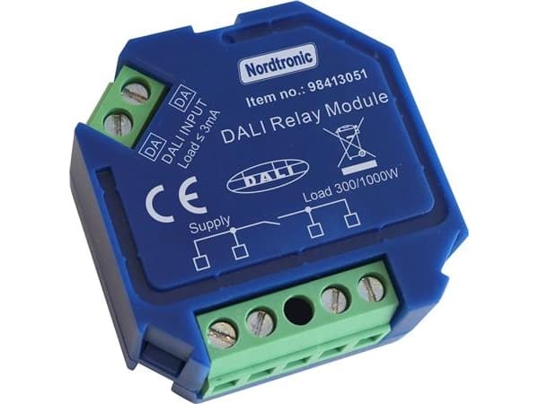 Laatikkorele Dali LED 0-300W / Halogeeni 0-1000W, On/Off rele EI