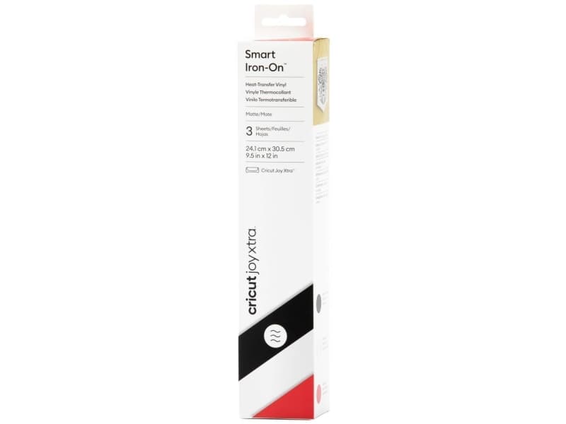 Cricut Smart Iron-On Joy Xtra Foil Set leikkuuleveys 30,5 cm Valkoinen, musta, punainen